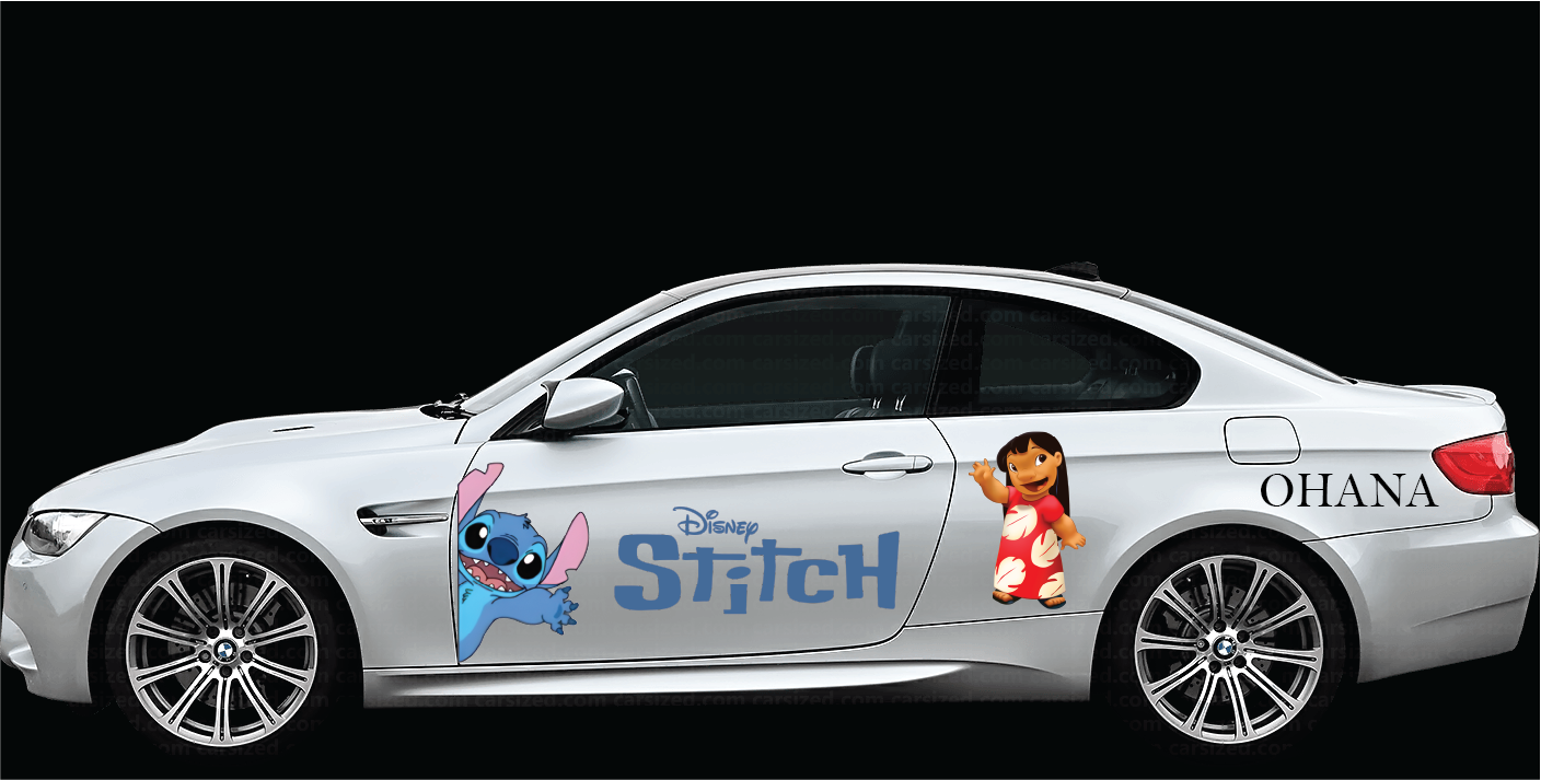 Autocolant Lilo si Stitch - Grafica Auto