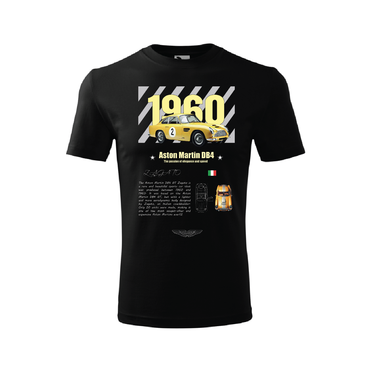 Tricou Aston Martin DB4 Old School