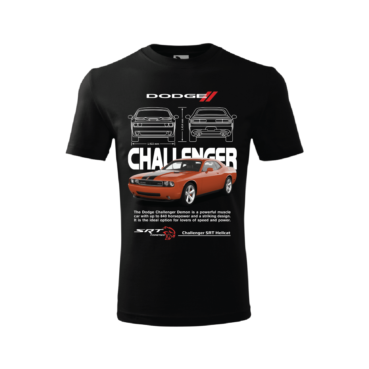 Tricou Dodge Callenger SRT Hellcat