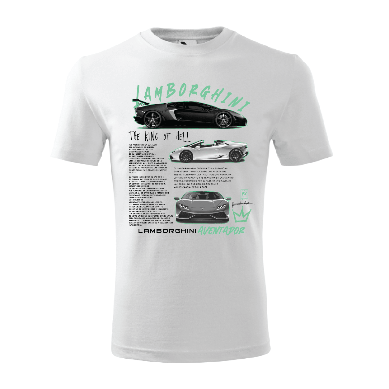 Tricou Lamborghini King of Hell Huracan