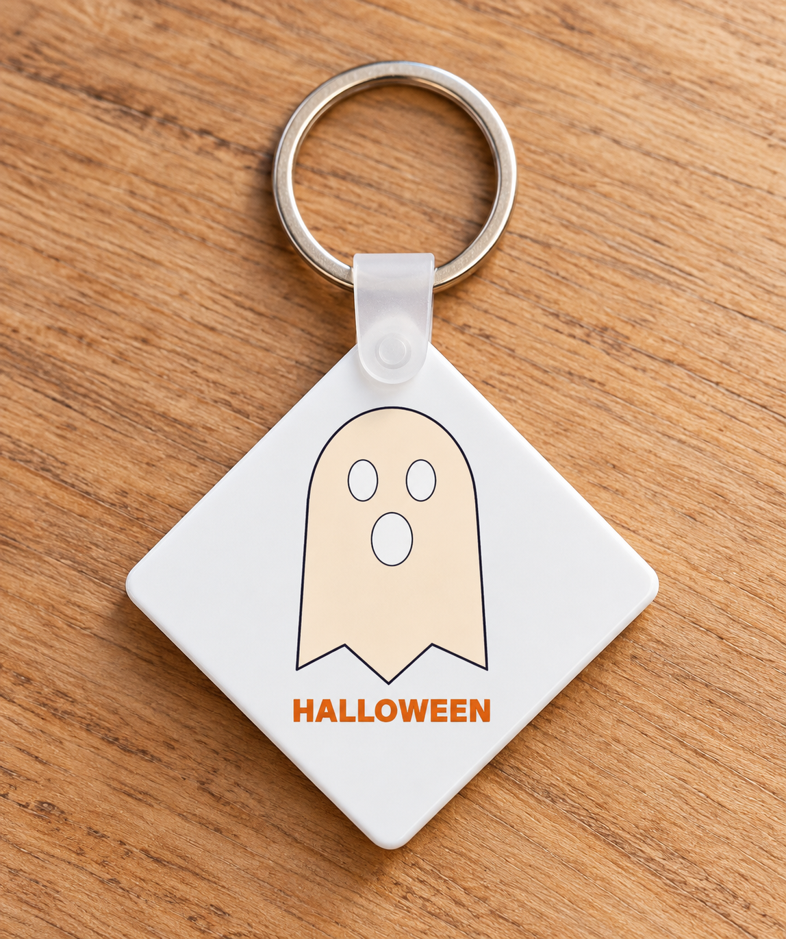Breloc Halloween personalizat — dovleac, liliac sau fantomă — fantoma