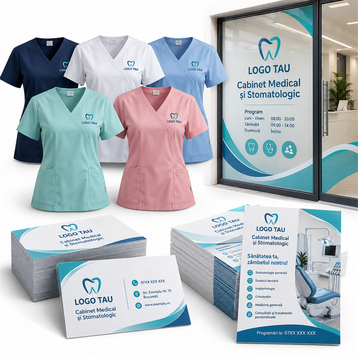 Pachet cabinet medical și stomatologie – exemplu de personalizare