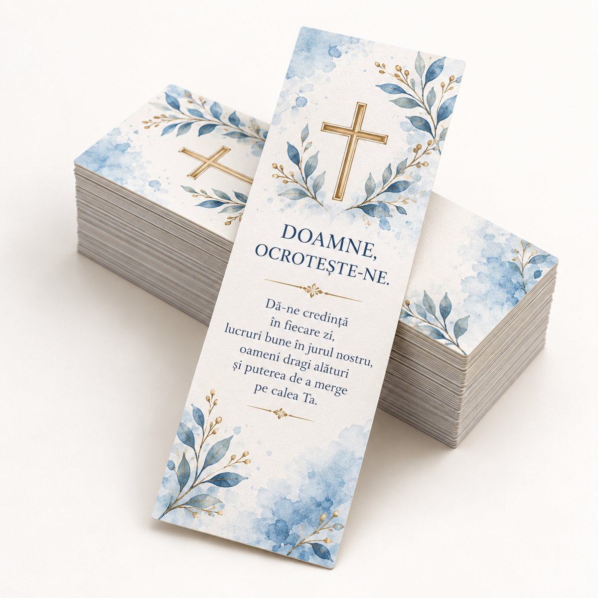Semne de carte cu rugăciune, 100 de bucăți – exemplu de personalizare