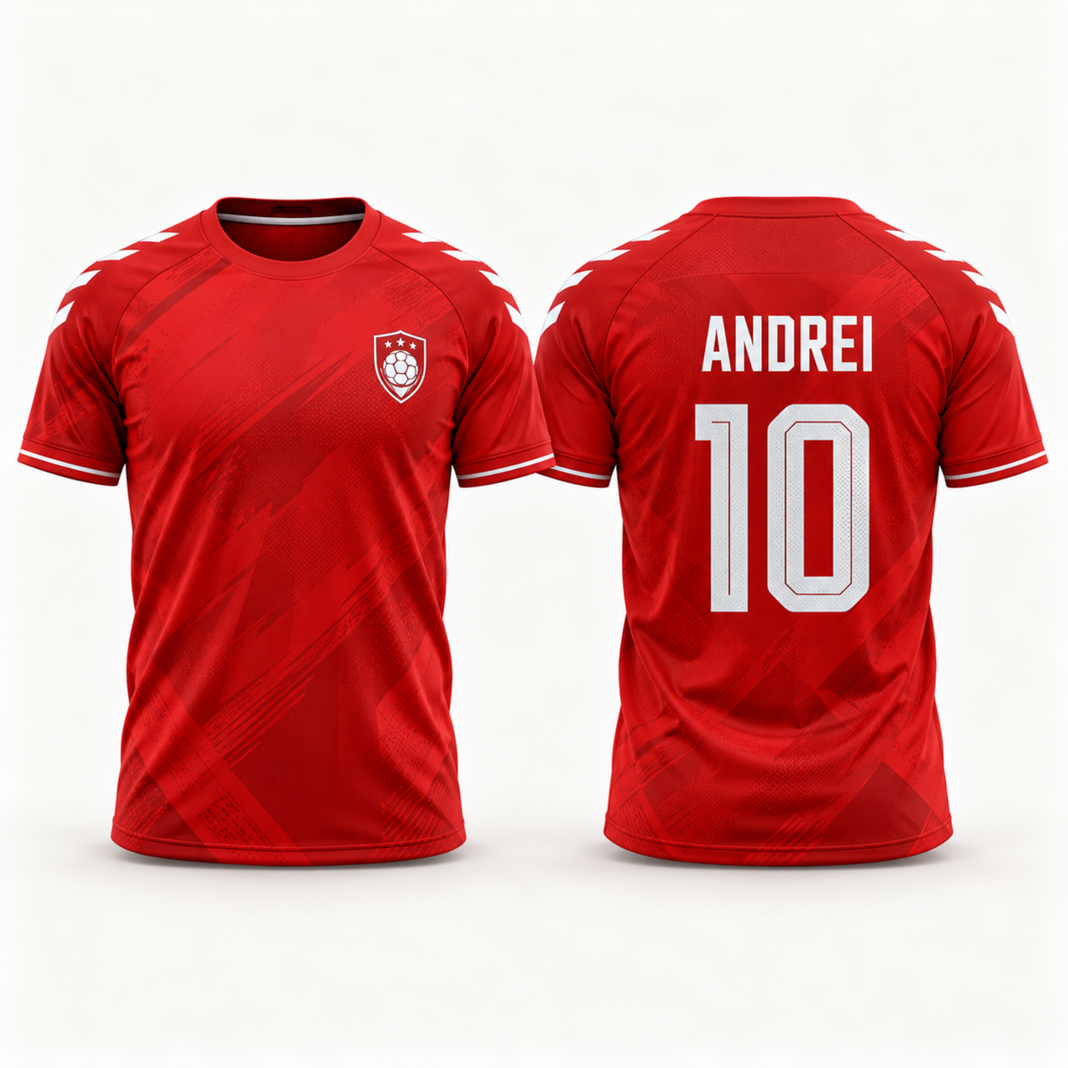 Tricou echipă handbal cu nume și număr – exemplu de personalizare