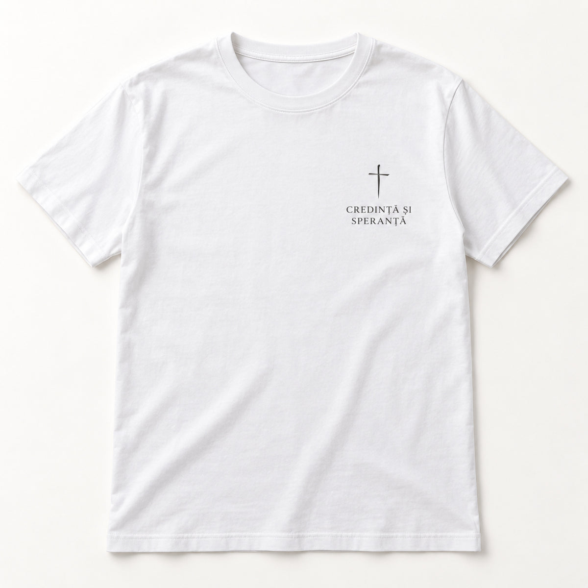 Tricou cu mesaj religios personalizat – exemplu de personalizare