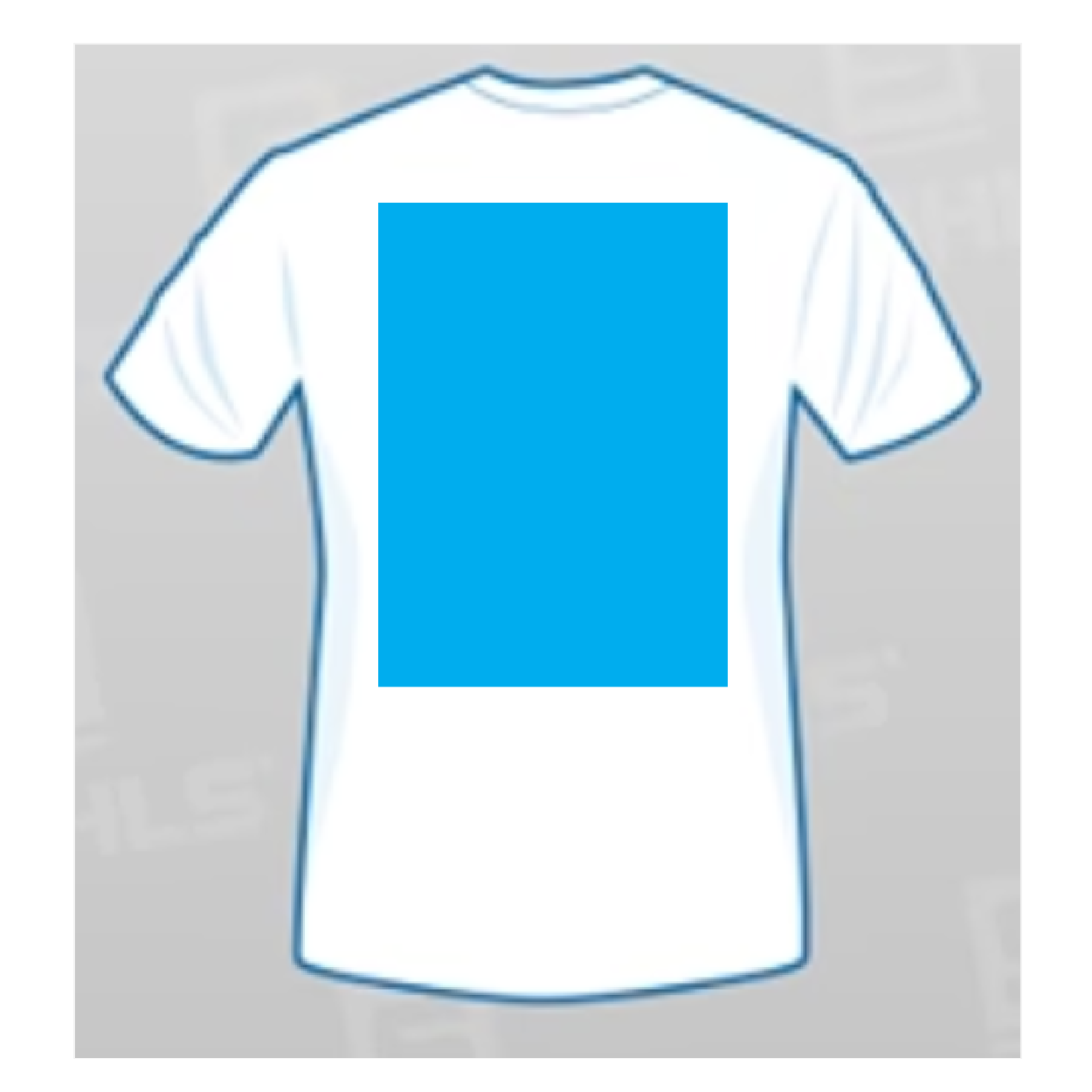 tricou personalizat centru spate mare