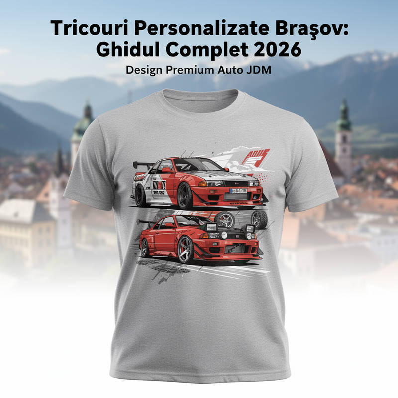 Tricouri Personalizate Brașov: Ghidul Complet 2026 | Design Premium Auto JDM