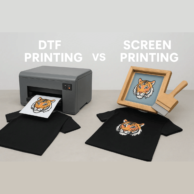 Personalizarea prin DTF și Serigrafie: Tot ce trebuie să știi pentru tricouri și produse unice - RXS DESIGN