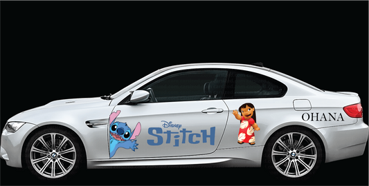 Autocolant Lilo si Stitch - Grafica Auto