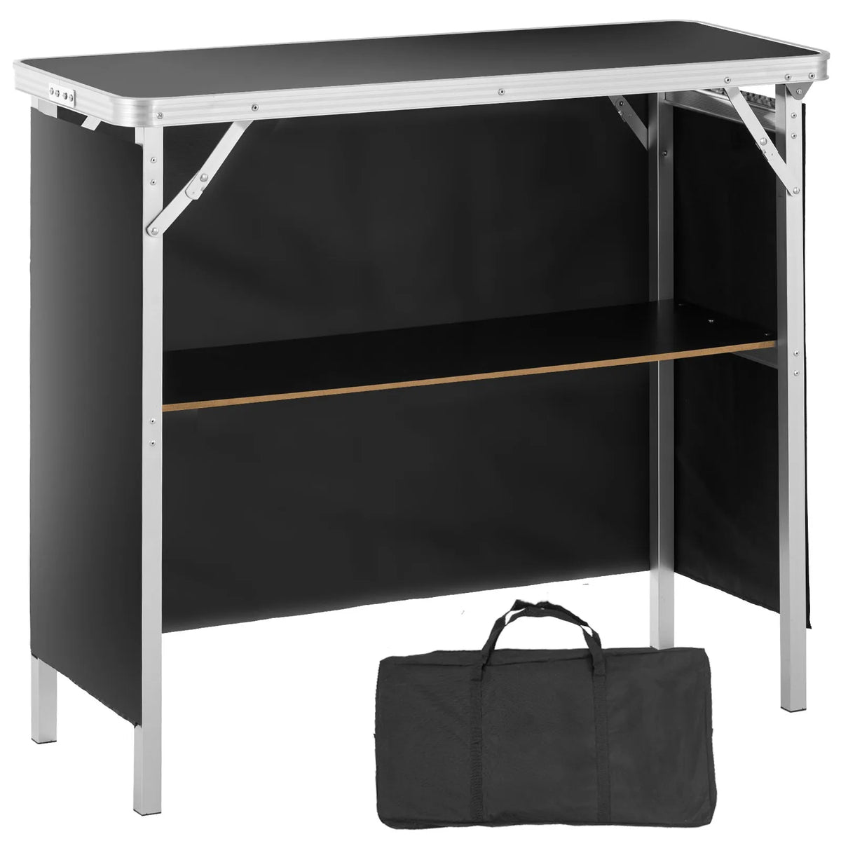 Masă promoțională pliabilă cu perete și logo inclus, 97,5 × 38,5 × 87 cm