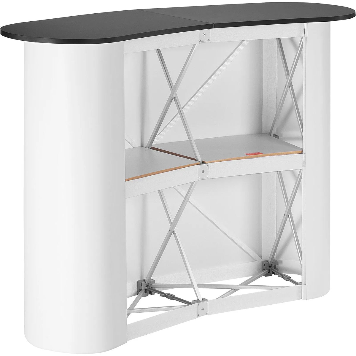 Podium pop-up pentru expoziții cu logo inclus, 130 × 46,5 × 95 cm