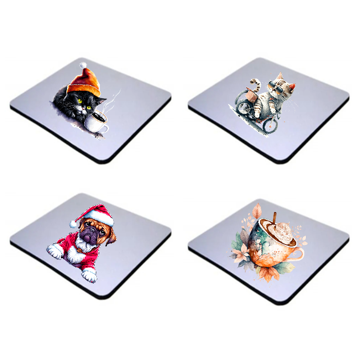 coastere personalizate patrate pentru pahare