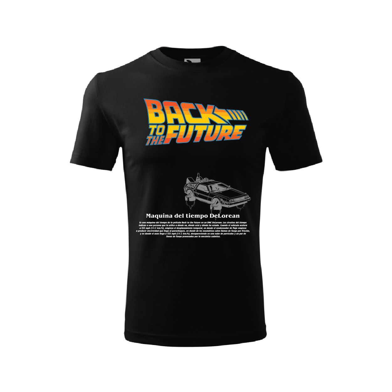 Tricou Back to the Future DeLorean