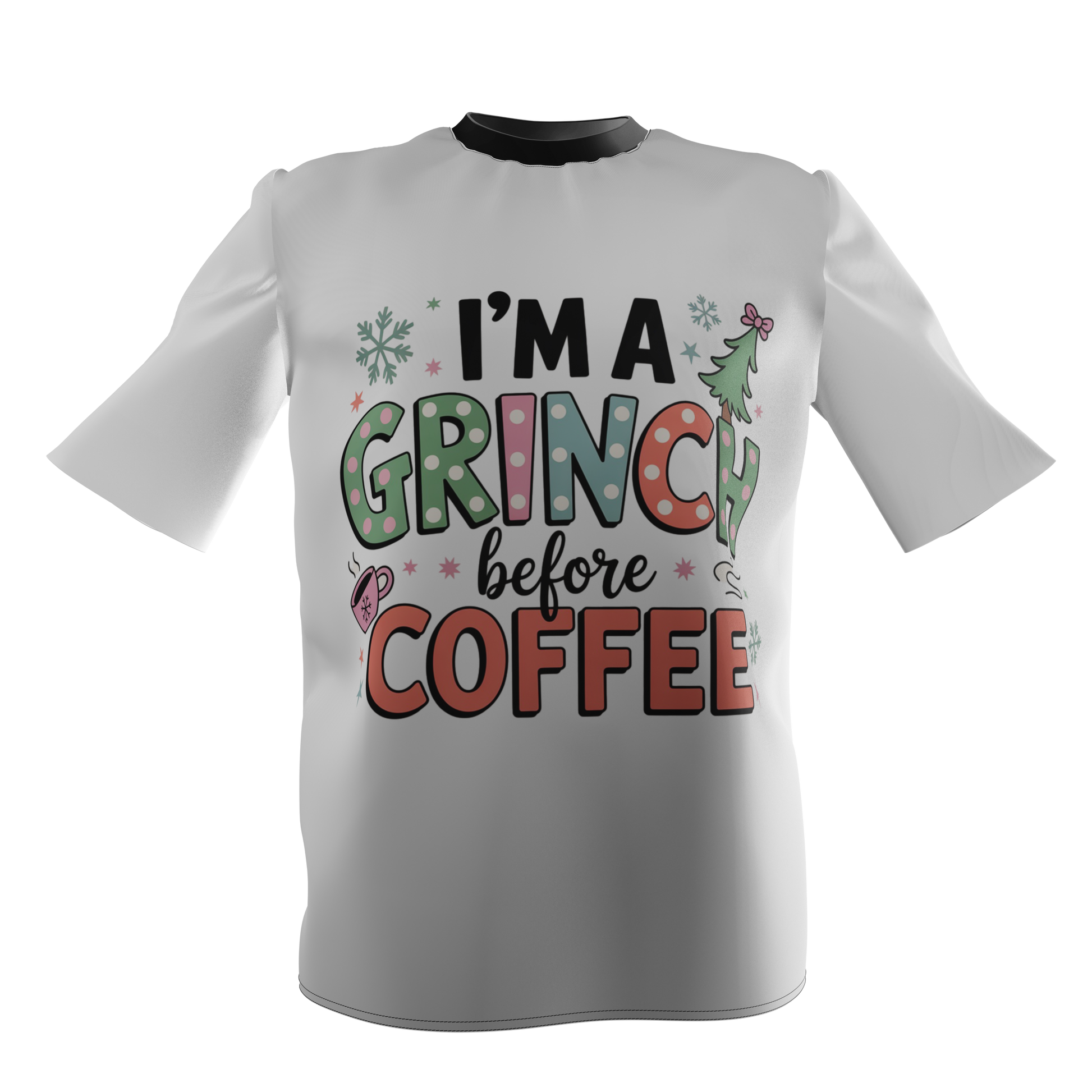 Tricou Craciun Im Grinch before Coffee Grinch - RXS DESIGN