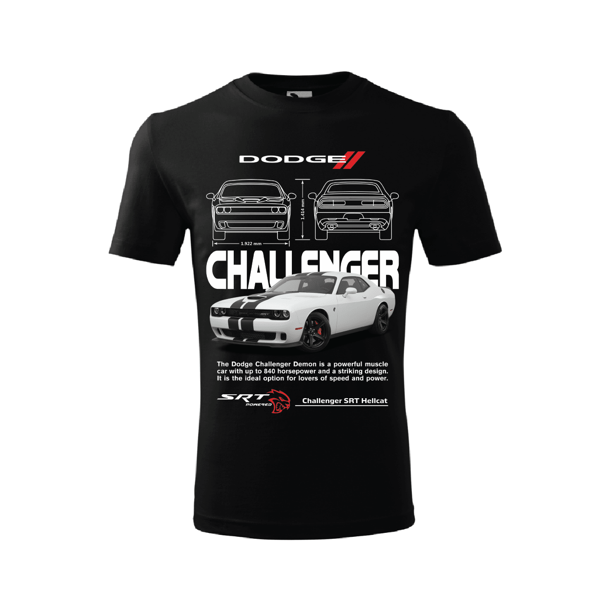 Tricou Dodge Callenger SRT Hellcat NEW