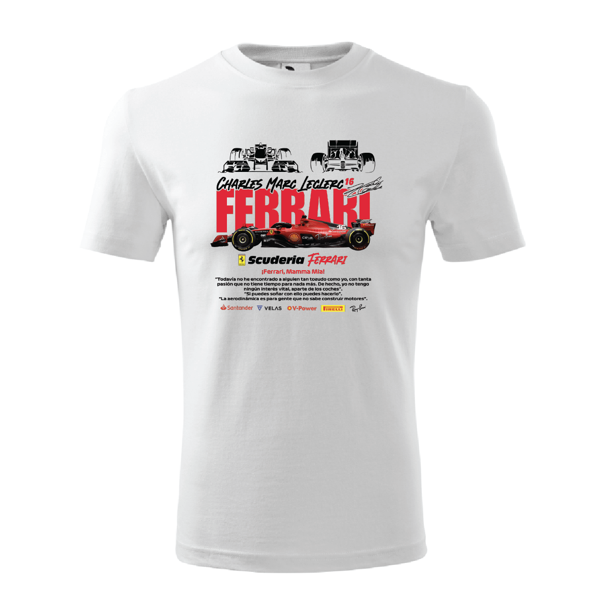 Tricou Formula 1 Ferrari Charles Marc Leclerc 2016
