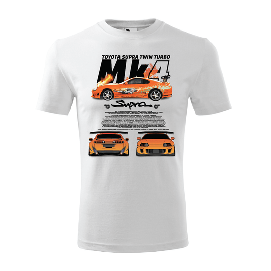 Tricou Toyota Supra MK4 Portocalie F&F