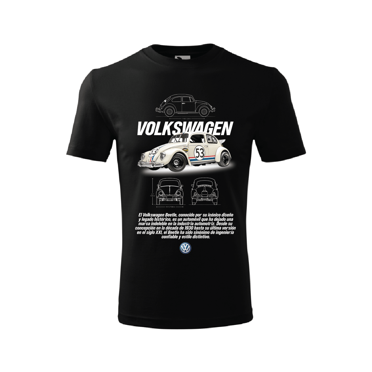 Tricou VW Beetle de curse