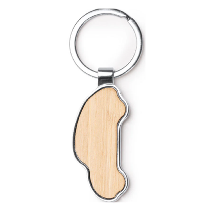 breloc masina lemn + metal personalizata