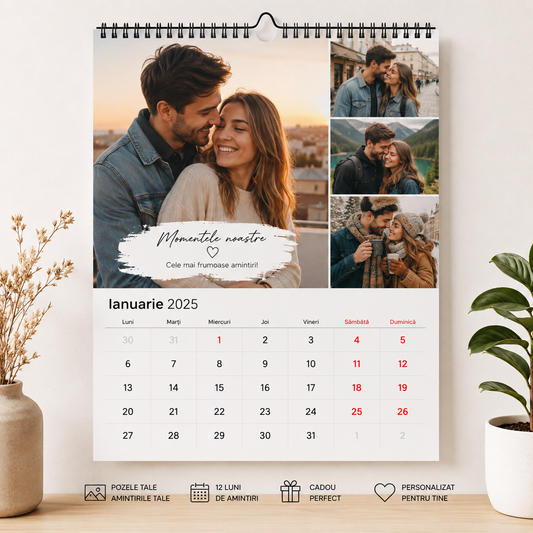 Calendar personalizat cu pozele tale — imagine de prezentare