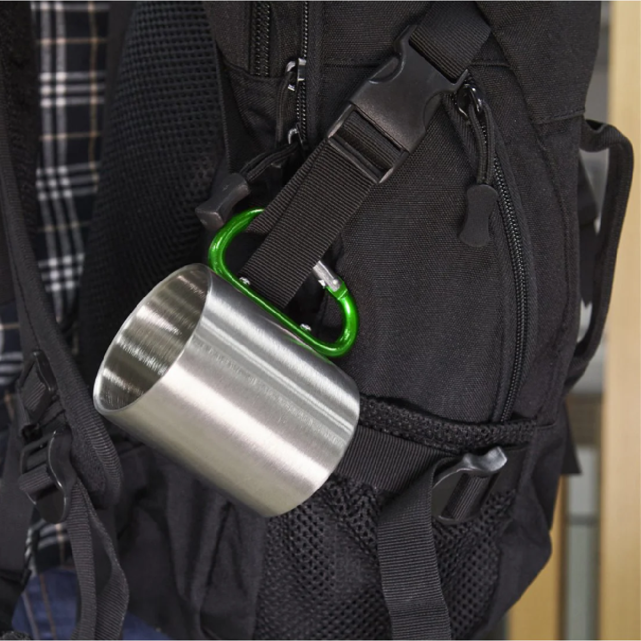 cana inox personalizabila verde