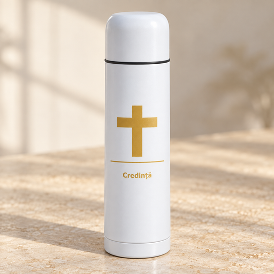 Termos religios personalizat 500 ml — Credință — credinta