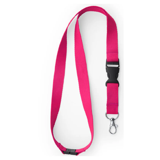 laneyard personalizat roz