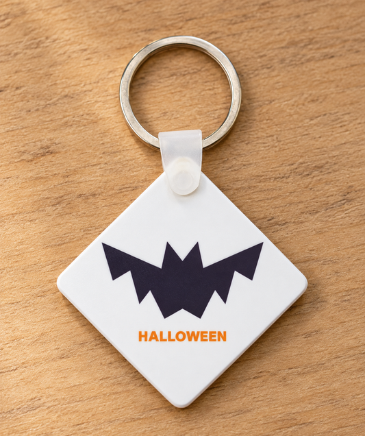 Breloc Halloween personalizat — dovleac, liliac sau fantomă — liliac