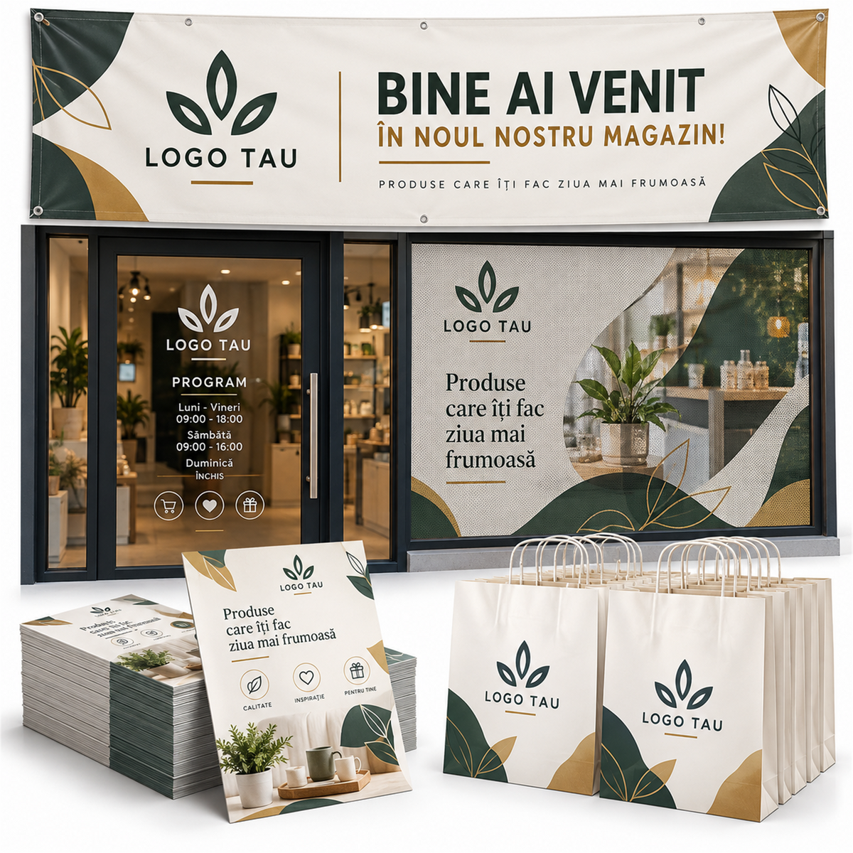 Pachet magazin nou – exemplu de personalizare