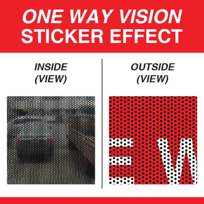 AUTOCOLANT VITRINE ONE-WAY VISION - RXS DESIGN