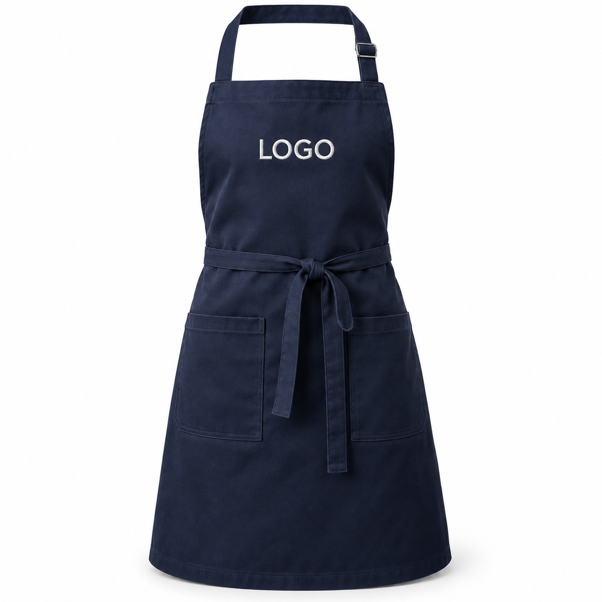 Șorț personalizat cu logo brodat — exemplu de personalizare