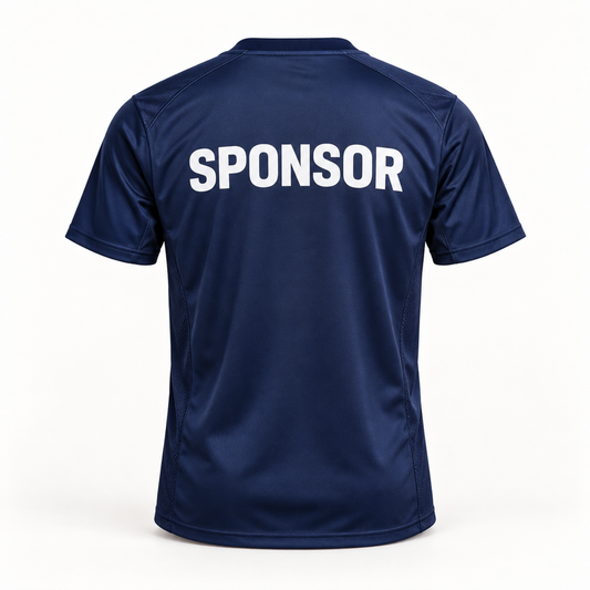 Sponsor mare pe spate pentru echipamentul tău (preț pe bucată) – exemplu de personalizare
