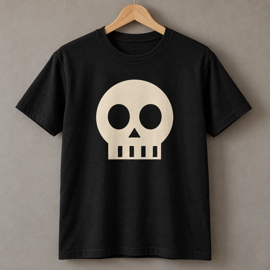 Tricou Halloween – Craniu decorativ – prezentare ilustrativă