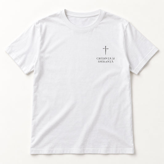 Tricou cu mesaj religios personalizat – exemplu de personalizare