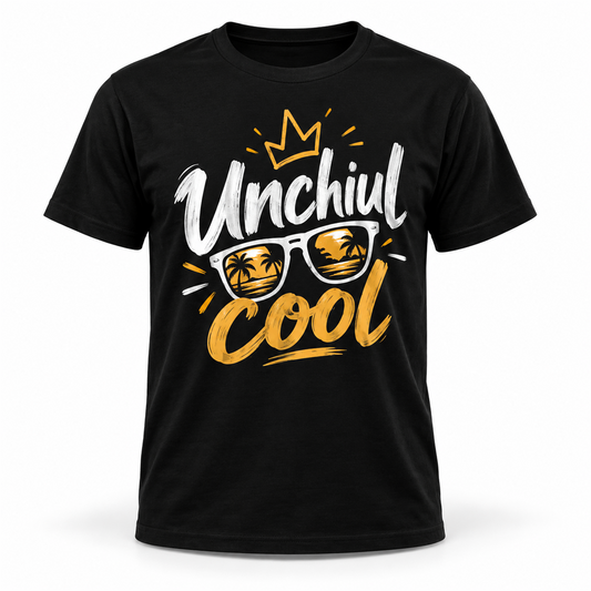 Tricou „Unchiul cool” – exemplu de personalizare